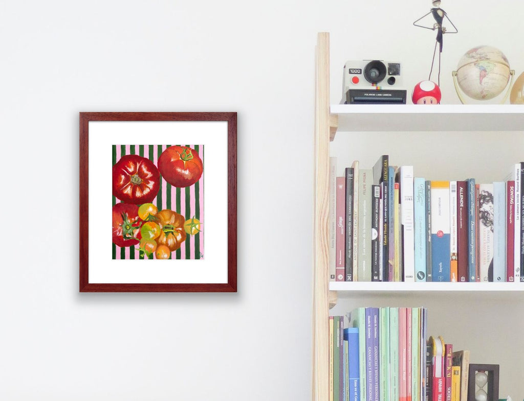 Tomatoes & Stripes, 8x10 Inch Print
