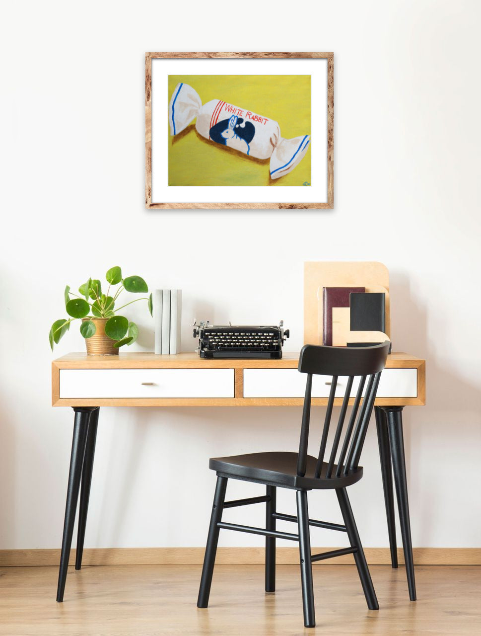 White Rabbit, 8x10 Inch Print