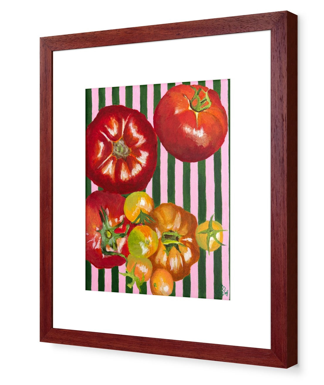 Tomatoes & Stripes, 8x10 Inch Print